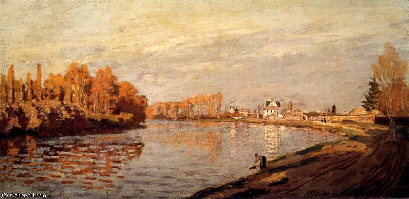 Wikioo.org - สารานุกรมวิจิตรศิลป์ - จิตรกรรม Claude Monet - the seine at argenteuil
