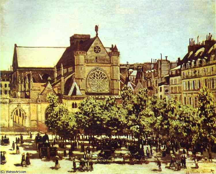 WikiOO.org - Encyclopedia of Fine Arts - Maľba, Artwork Claude Monet - Saint Germain l_Auxerrois