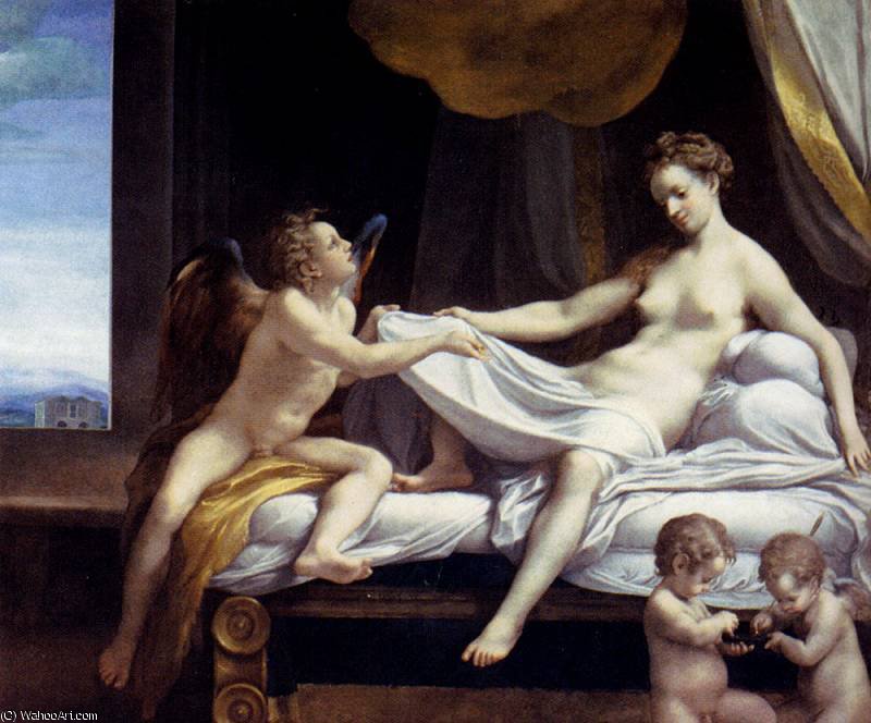 WikiOO.org - Encyclopedia of Fine Arts - Maleri, Artwork Antonio Allegri Da Correggio - jupiter and io