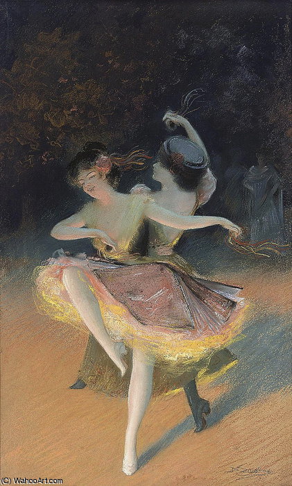 WikiOO.org - Encyclopedia of Fine Arts - Malba, Artwork Delphin Enjolras - ballet dancers