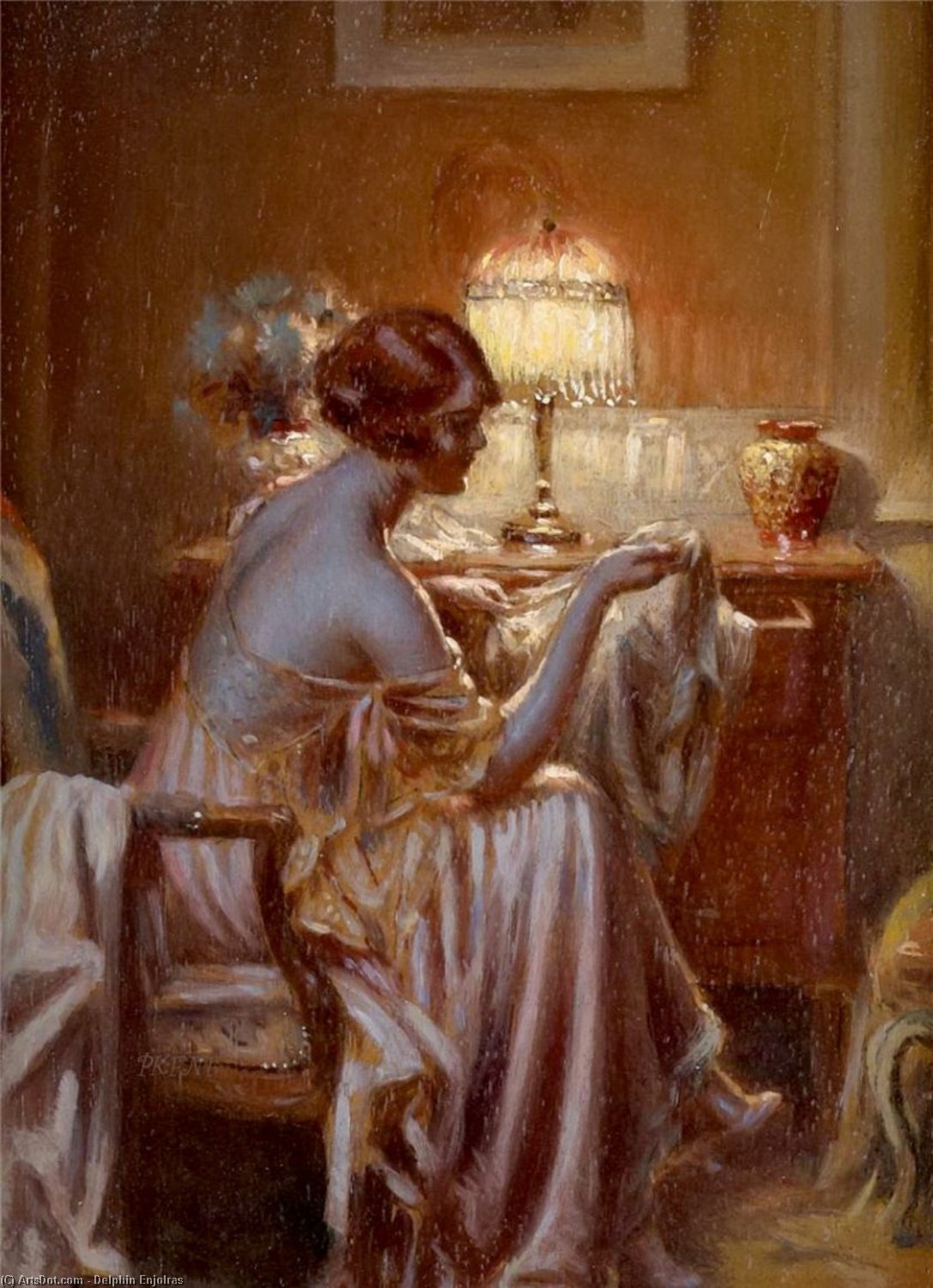 Wikioo.org - The Encyclopedia of Fine Arts - Painting, Artwork by Delphin Enjolras - evening light