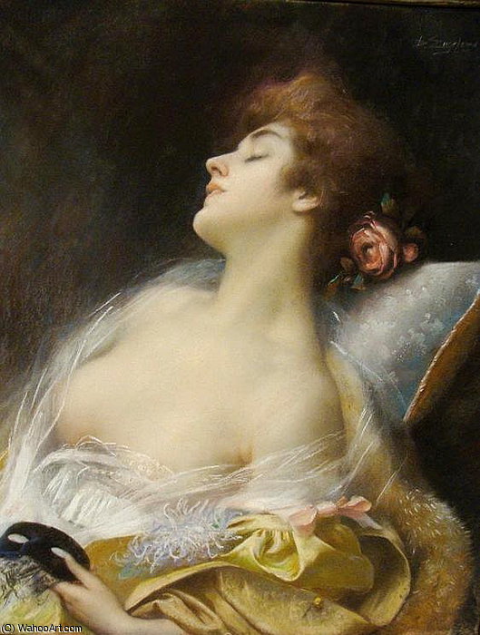 Wikioo.org - The Encyclopedia of Fine Arts - Painting, Artwork by Delphin Enjolras - jeune femme