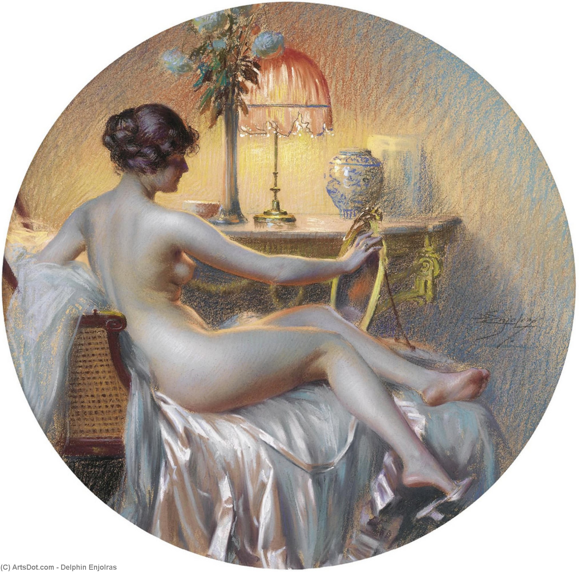 Wikioo.org - The Encyclopedia of Fine Arts - Painting, Artwork by Delphin Enjolras - le boudoir