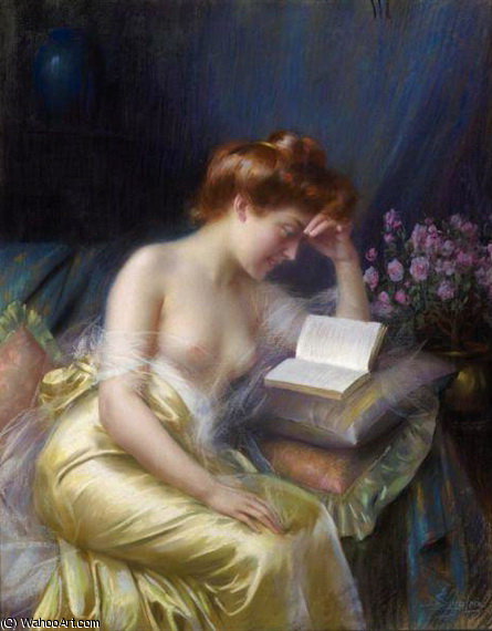 Wikioo.org - The Encyclopedia of Fine Arts - Painting, Artwork by Delphin Enjolras - le roman damour