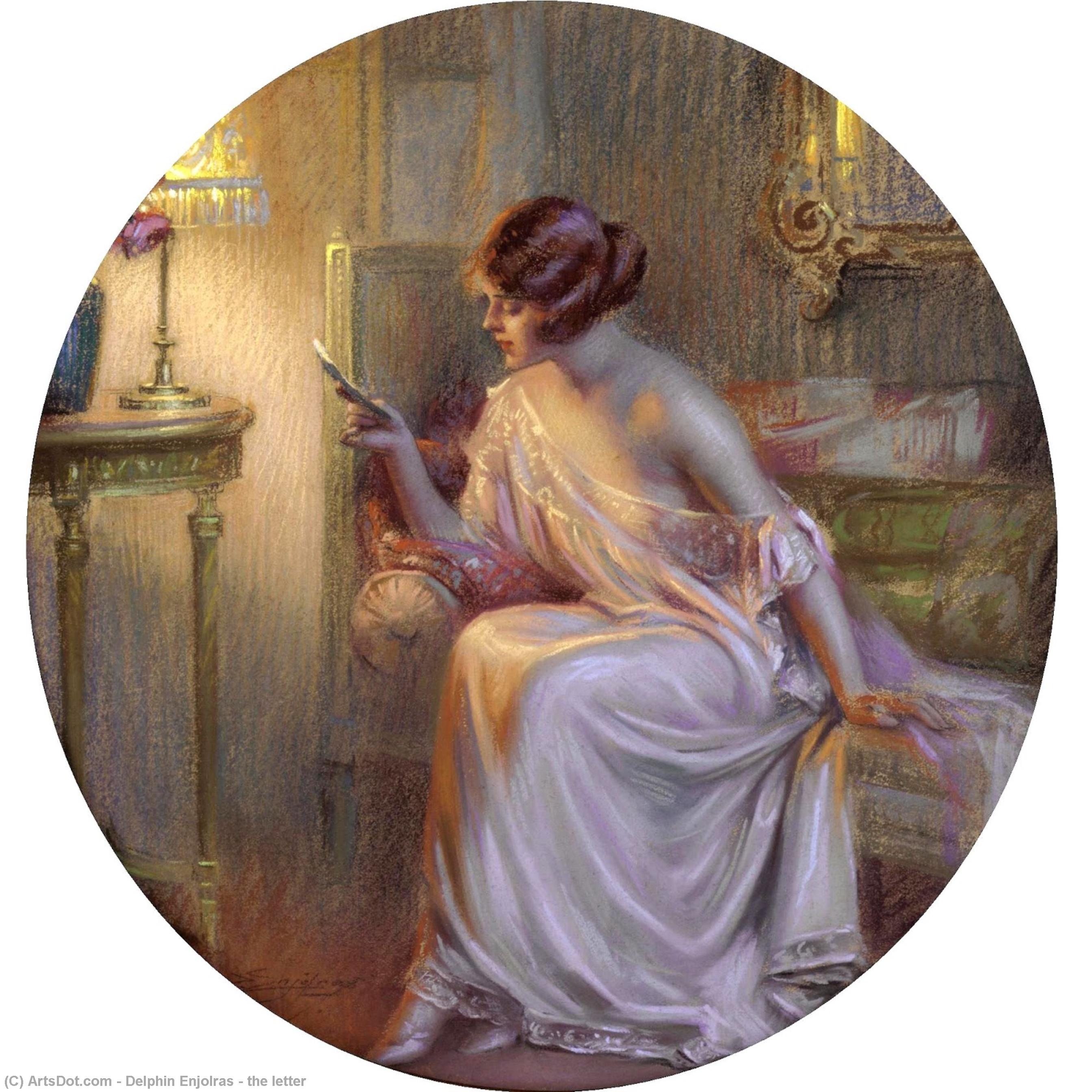 Wikioo.org - The Encyclopedia of Fine Arts - Painting, Artwork by Delphin Enjolras - the letter