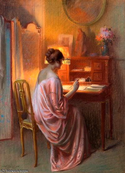 Wikioo.org - The Encyclopedia of Fine Arts - Painting, Artwork by Delphin Enjolras - the love letter