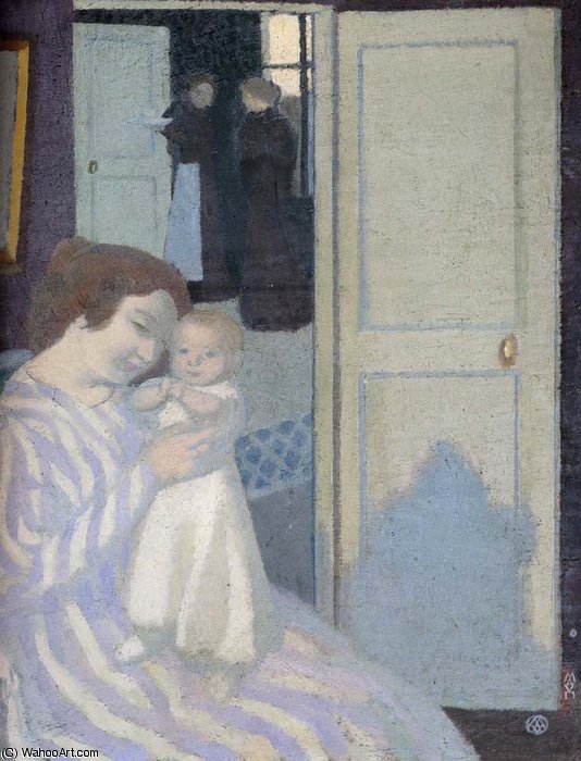 Wikioo.org - The Encyclopedia of Fine Arts - Painting, Artwork by Denis Maurice - mother and child