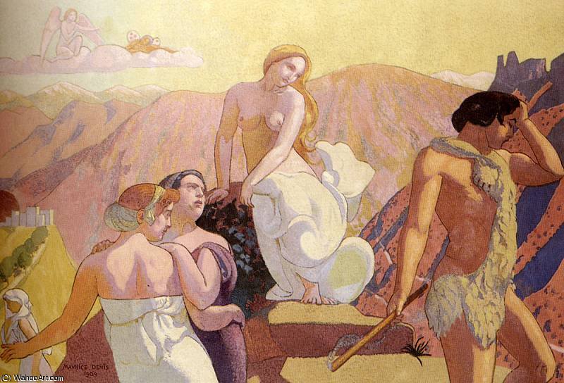 Wikioo.org – L'Enciclopedia delle Belle Arti - Pittura, Opere di Denis Maurice - psiche genitori la abbandonano sulla cima della montagna