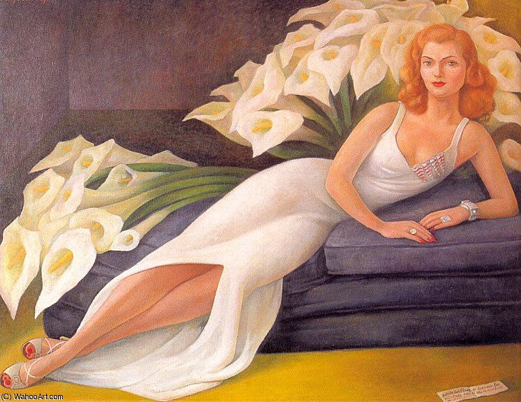 WikiOO.org - Encyclopedia of Fine Arts - Lukisan, Artwork Diego Rivera - Portrait of Natasha Zakolkowa Gelman (Retrato de Natasha Zakolkowa Gelman) -