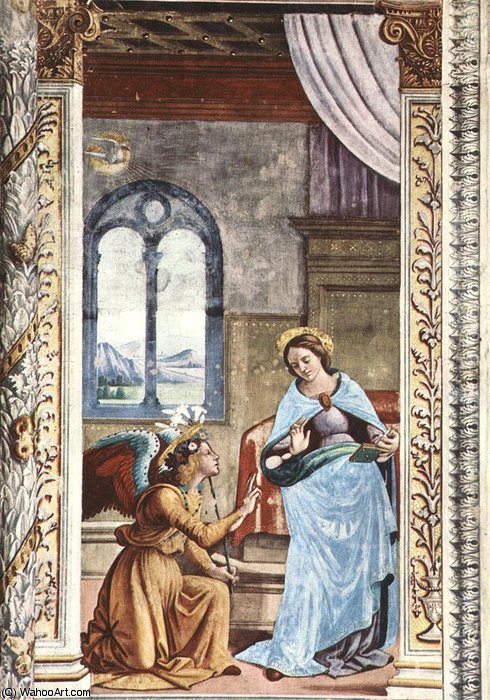 WikiOO.org - Encyclopedia of Fine Arts - Lukisan, Artwork Domenico Ghirlandaio - annunciation