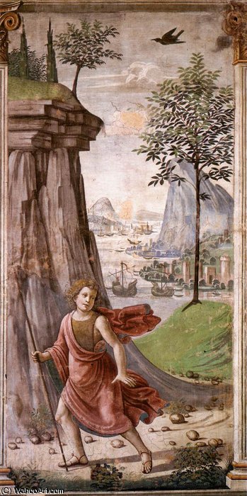 Wikioo.org - The Encyclopedia of Fine Arts - Painting, Artwork by Domenico Ghirlandaio - st john the baptist in the desert