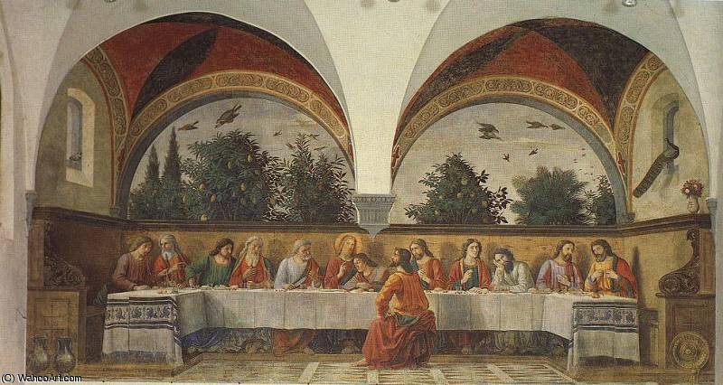 Wikioo.org - The Encyclopedia of Fine Arts - Painting, Artwork by Domenico Ghirlandaio - the last supper