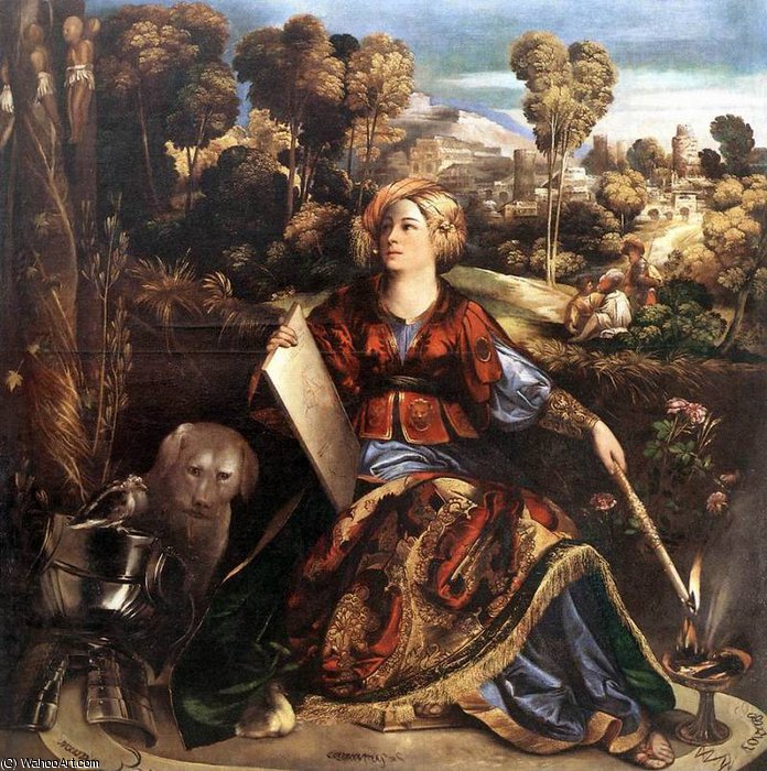 Wikioo.org - The Encyclopedia of Fine Arts - Painting, Artwork by Dosso Dossi (Giovanni Di Niccolò De Luteri) - Circe or Melissa