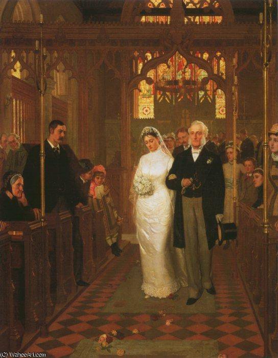 Wikioo.org - The Encyclopedia of Fine Arts - Painting, Artwork by Edmund Blair Leighton - till death us do part