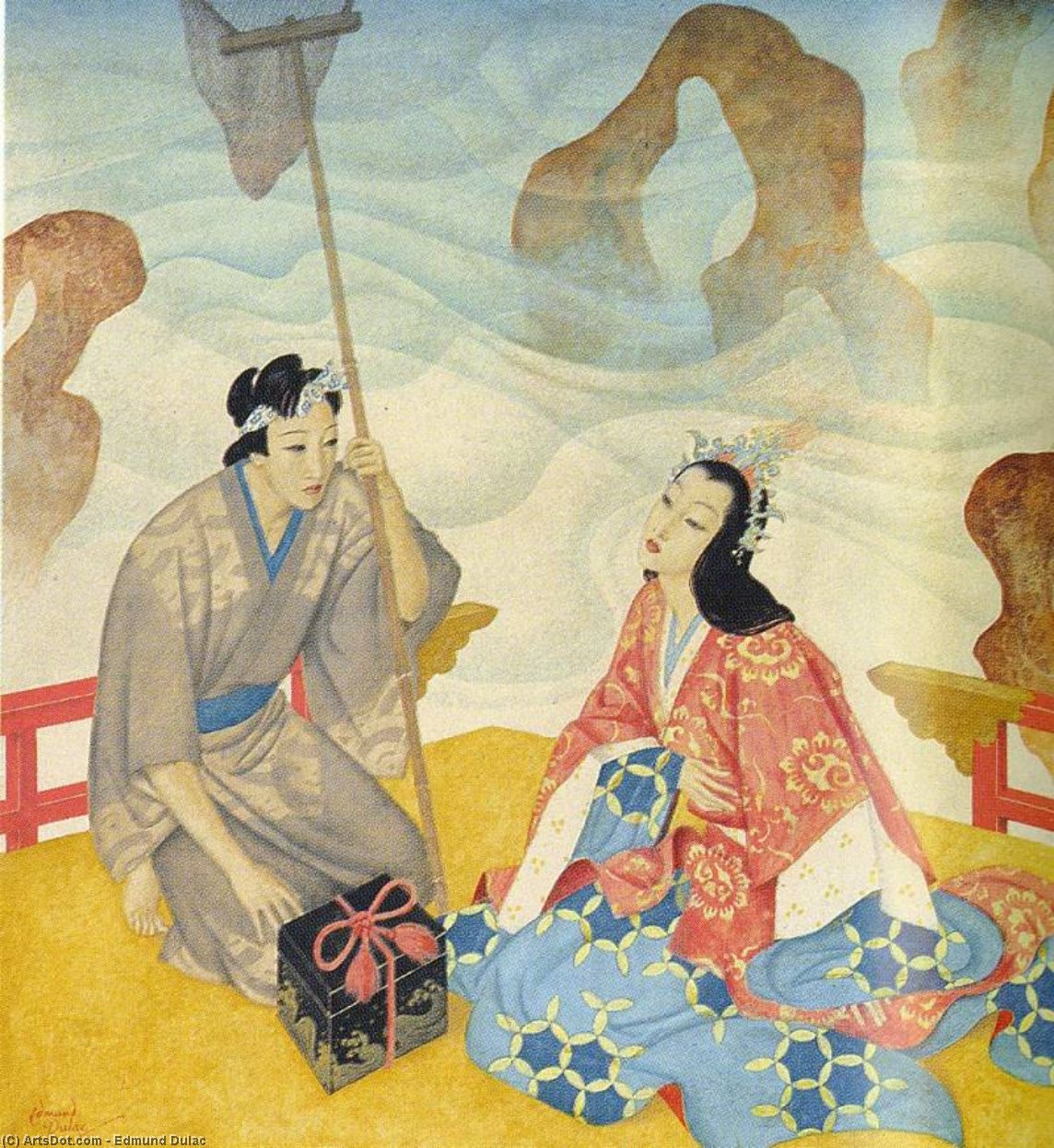 Wikioo.org - The Encyclopedia of Fine Arts - Painting, Artwork by Edmund Dulac - urashima