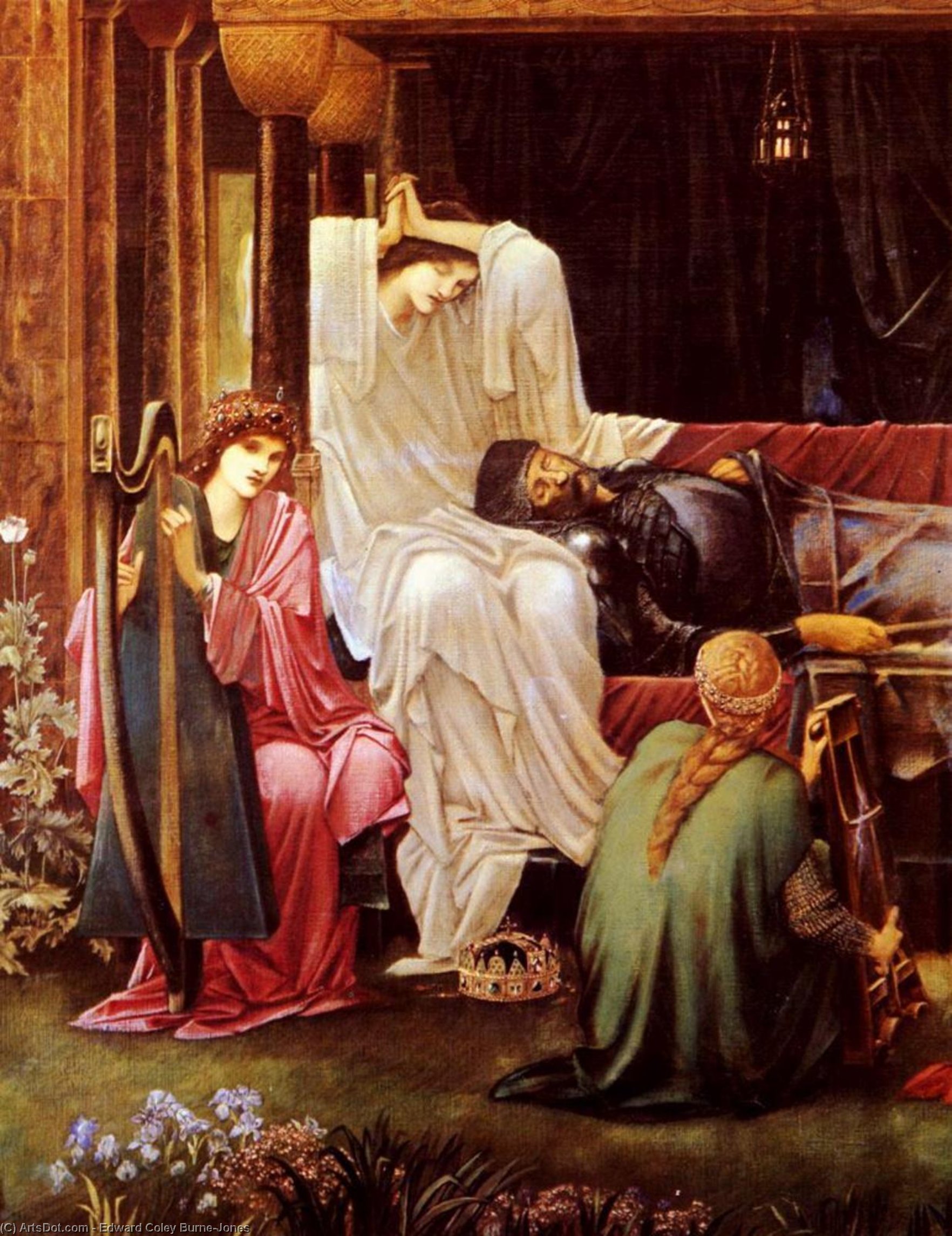 WikiOO.org - Enciklopedija dailės - Tapyba, meno kuriniai Edward Coley Burne-Jones - burne jones sir edward the last sleep of arthur in avalon
