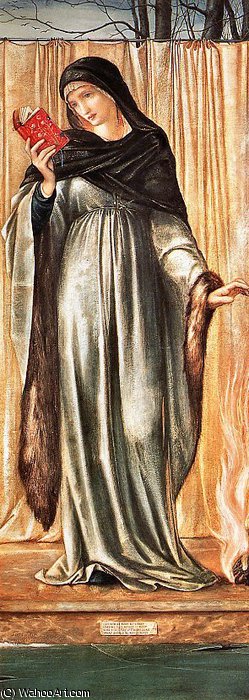 WikiOO.org - Enciklopedija dailės - Tapyba, meno kuriniai Edward Coley Burne-Jones - the seasons, winter