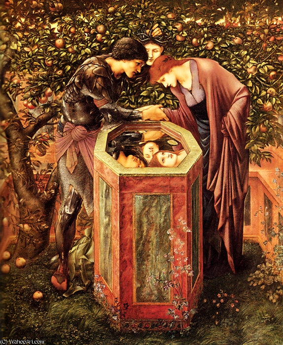 Wikioo.org - The Encyclopedia of Fine Arts - Painting, Artwork by Edward Coley Burne-Jones - the baleful head