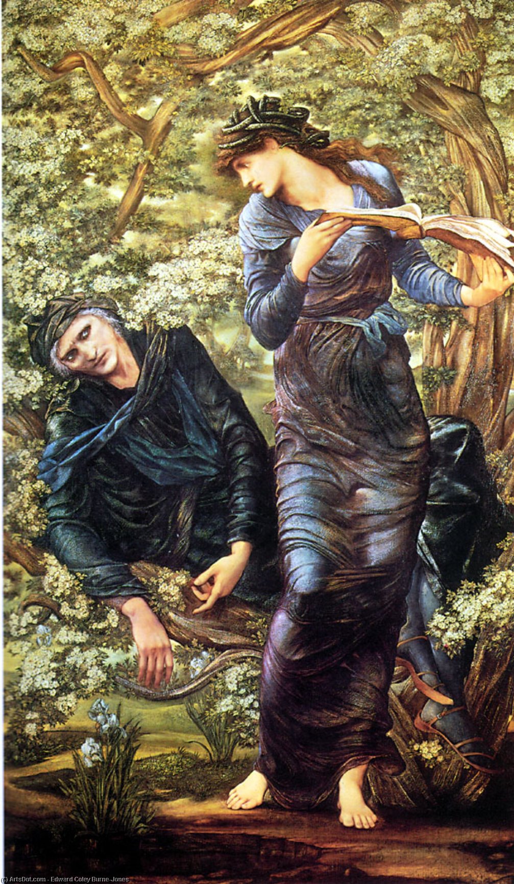 Wikioo.org – La Enciclopedia de las Bellas Artes - Pintura, Obras de arte de Edward Coley Burne-Jones - El seducir de MERLIN