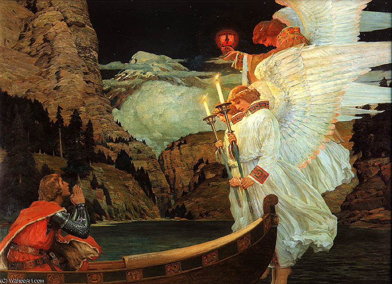 Wikioo.org - The Encyclopedia of Fine Arts - Painting, Artwork by Edward Coley Burne-Jones - waugh frederick judd knight of the holy grail