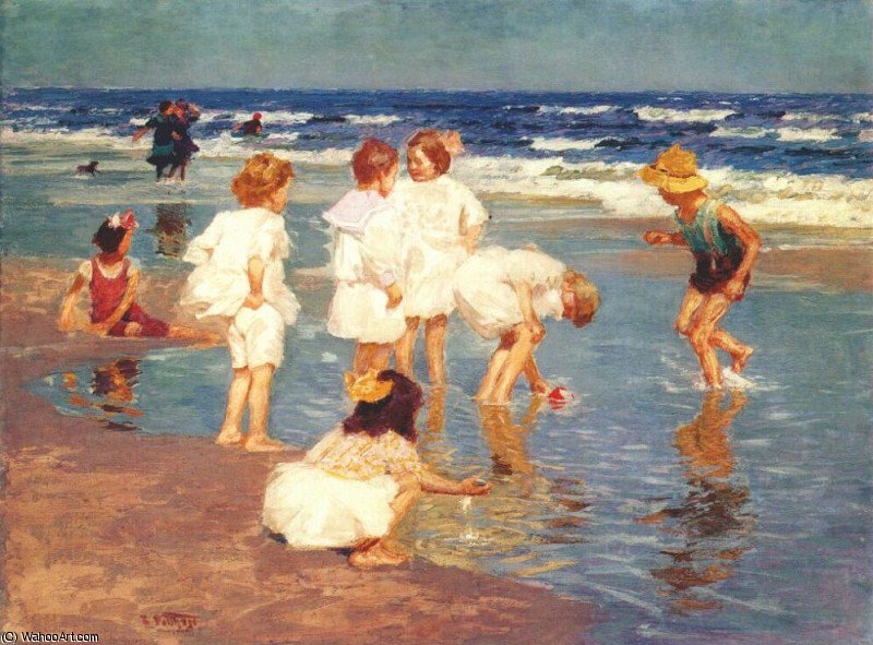 Wikioo.org - The Encyclopedia of Fine Arts - Painting, Artwork by Edward Henry Potthast - a holiday