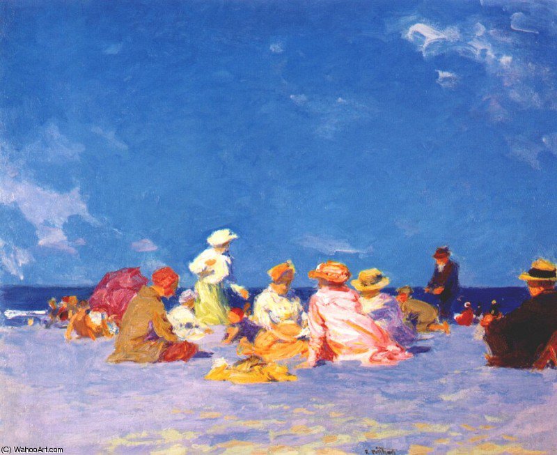 Wikioo.org - The Encyclopedia of Fine Arts - Painting, Artwork by Edward Henry Potthast - afternoon fun