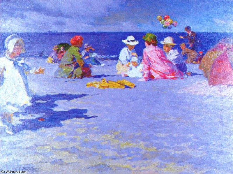 Wikioo.org - The Encyclopedia of Fine Arts - Painting, Artwork by Edward Henry Potthast - the balloon vender