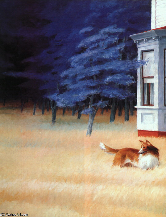 Wikioo.org - สารานุกรมวิจิตรศิลป์ - จิตรกรรม Edward Hopper - cape cod evening