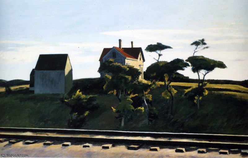 Wikioo.org - The Encyclopedia of Fine Arts - Painting, Artwork by Edward Hopper - new york new haven and hartford