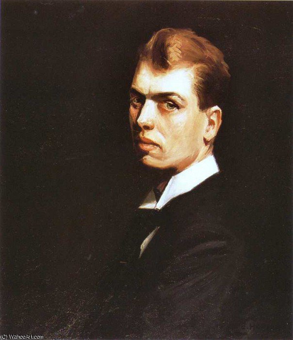WikiOO.org - Encyclopedia of Fine Arts - Malba, Artwork Edward Hopper - Self portrait