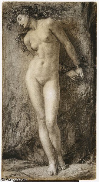 WikiOO.org - Encyclopedia of Fine Arts - Schilderen, Artwork Edward John Poynter - andromeda