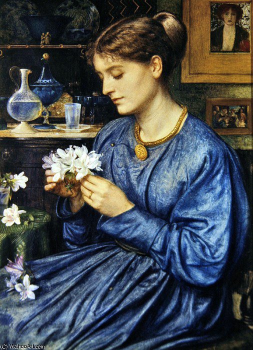 Wikioo.org – La Enciclopedia de las Bellas Artes - Pintura, Obras de arte de Edward John Poynter - Retrato de Agnes Poynter