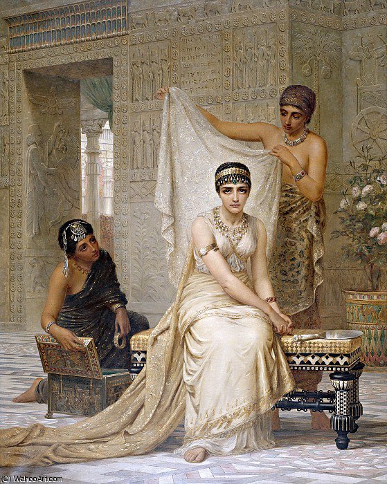Wikioo.org - The Encyclopedia of Fine Arts - Painting, Artwork by Edwin Longsden Long - queen esther