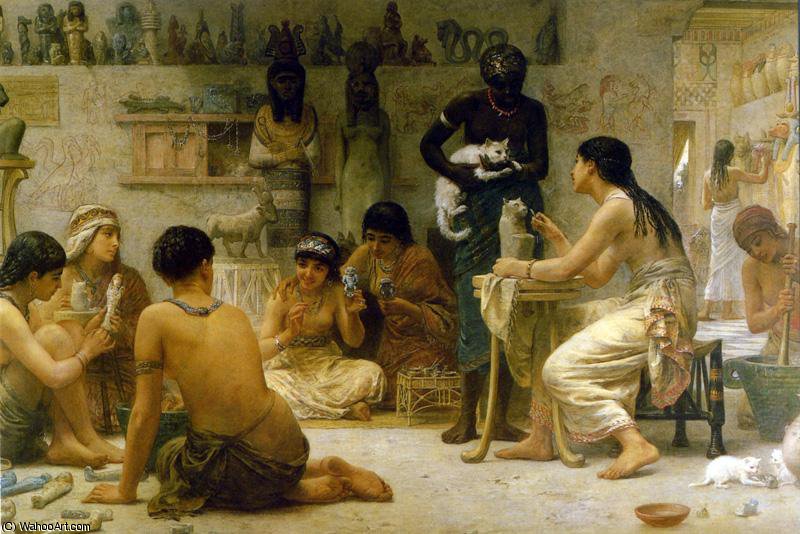 Wikioo.org - สารานุกรมวิจิตรศิลป์ - จิตรกรรม Edwin Longsden Long - The Gods and their Makers