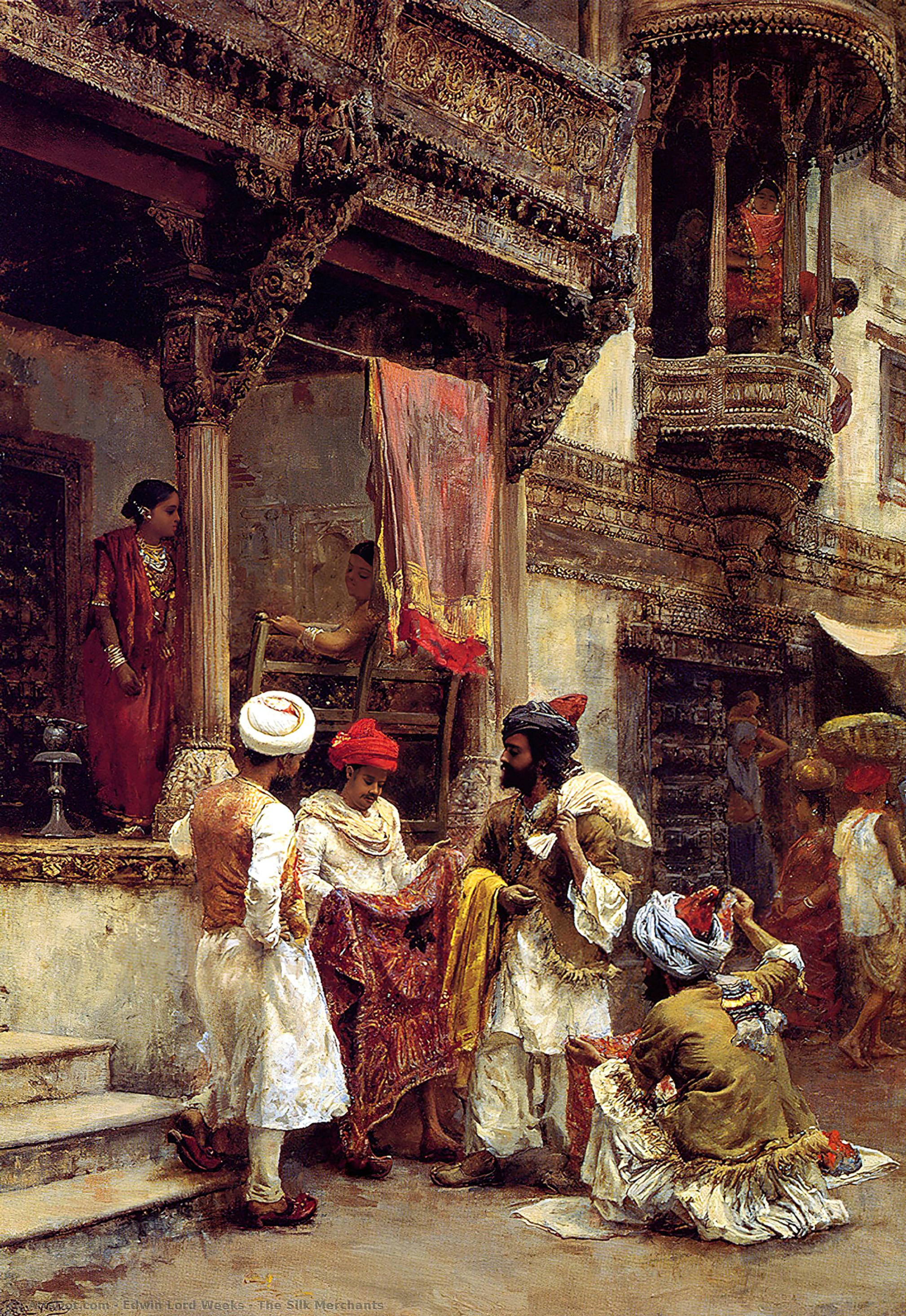 Wikioo.org - The Encyclopedia of Fine Arts - Painting, Artwork by Edwin Lord Weeks - The Silk Merchants
