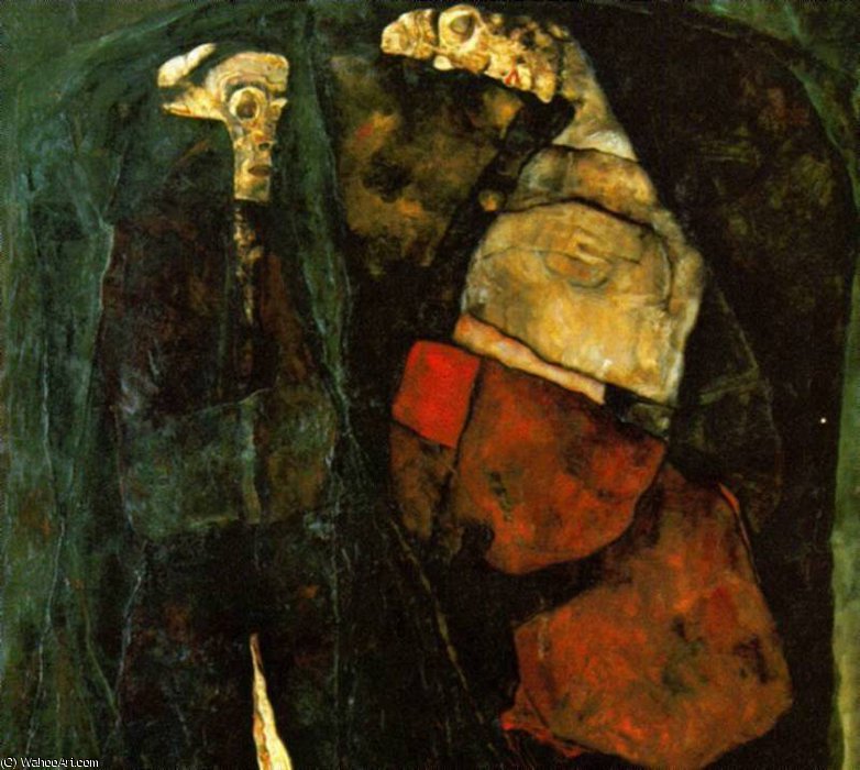 Wikioo.org - The Encyclopedia of Fine Arts - Painting, Artwork by Egon Schiele - pregnant woman death