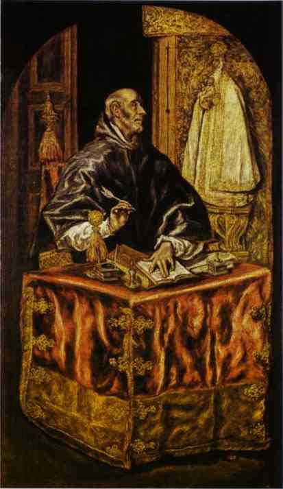 Wikioo.org - The Encyclopedia of Fine Arts - Painting, Artwork by El Greco (Doménikos Theotokopoulos) - st. ildefonso
