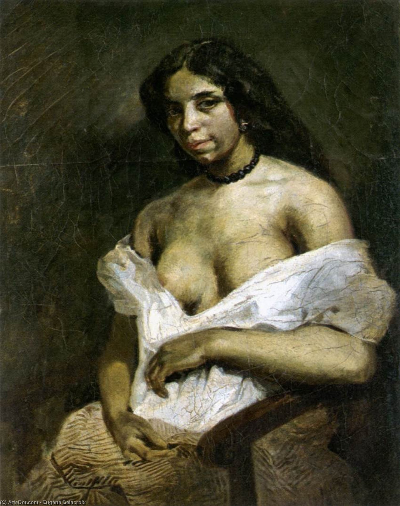 WikiOO.org - Енциклопедия за изящни изкуства - Живопис, Произведения на изкуството Eugène Delacroix - aspasia