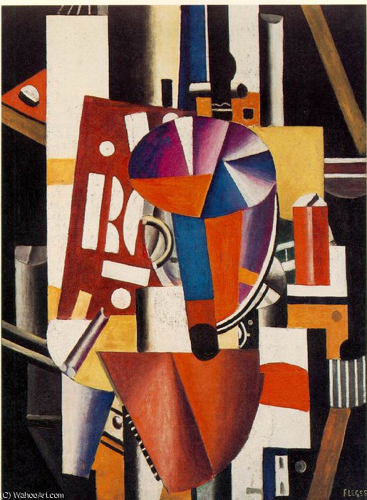 Wikioo.org - The Encyclopedia of Fine Arts - Painting, Artwork by Fernand Leger - The typographer - -