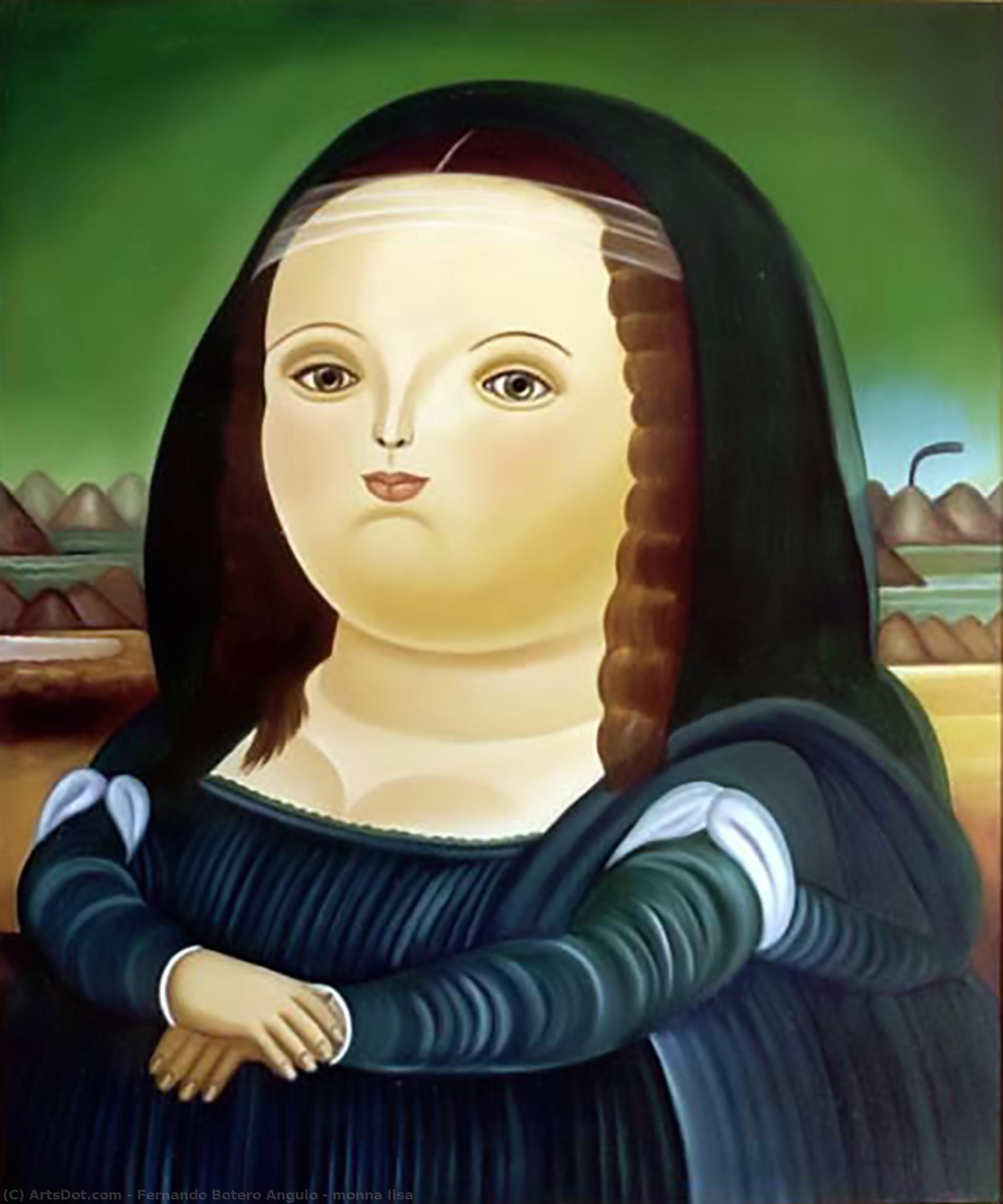 Wikioo.org - Bách khoa toàn thư về mỹ thuật - Vẽ tranh, Tác phẩm nghệ thuật Fernando Botero Angulo - monna lisa