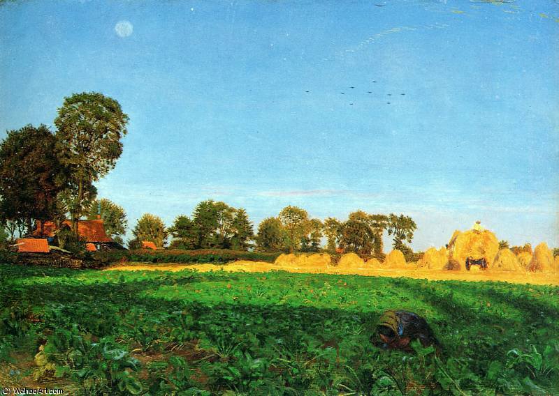 WikiOO.org – 美術百科全書 - 繪畫，作品 Ford Madox Brown - 粮食 运输  阳光