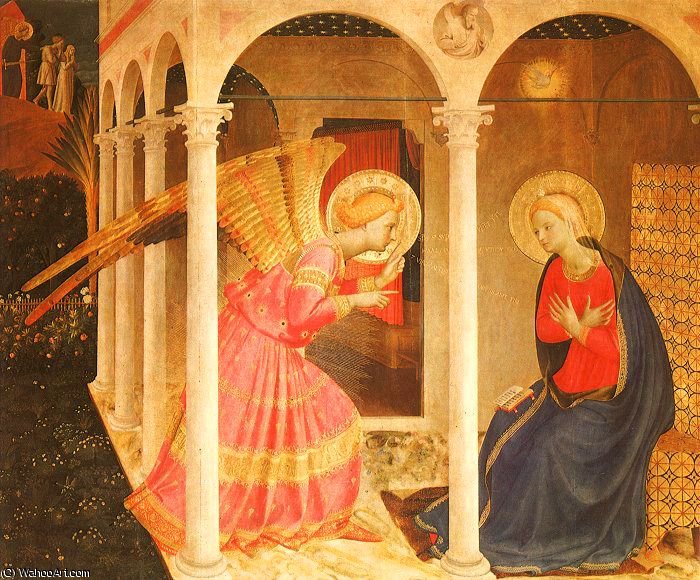 Wikioo.org - The Encyclopedia of Fine Arts - Painting, Artwork by Fra Angelico - annunciation