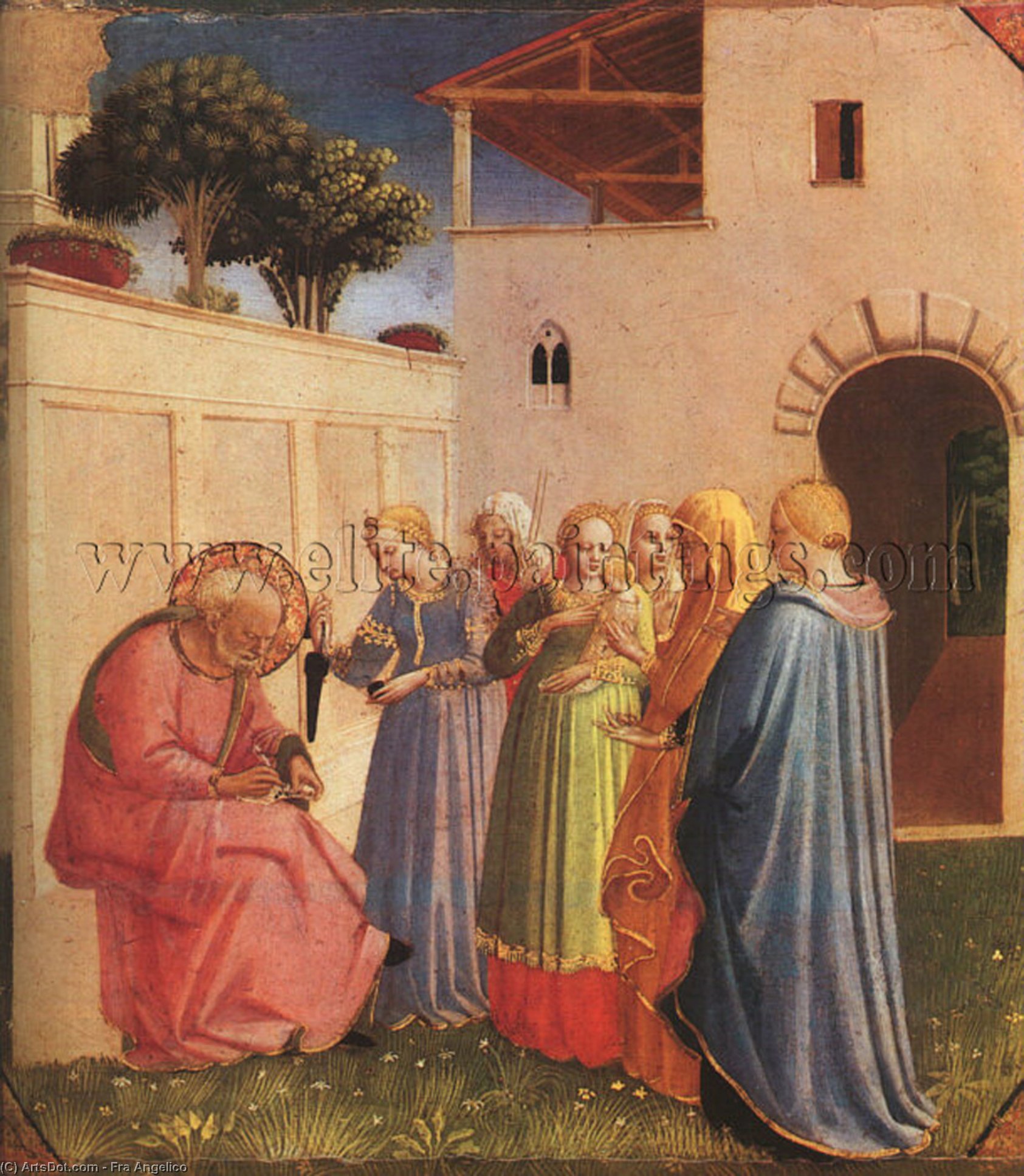 Wikioo.org - The Encyclopedia of Fine Arts - Painting, Artwork by Fra Angelico - The Naming of St. John the Baptist )