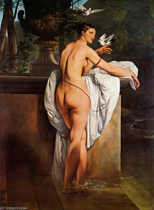 WikiOO.org - Енциклопедия за изящни изкуства - Живопис, Произведения на изкуството Francesco Hayez - Carlotta Chabert come venere