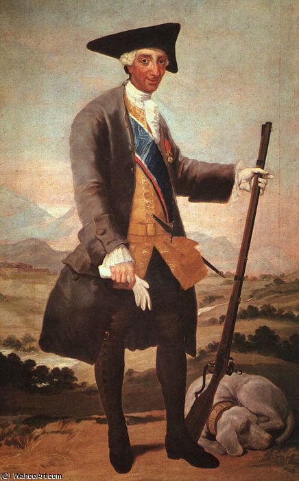 WikiOO.org - Encyclopedia of Fine Arts - Lukisan, Artwork Francisco De Goya - Charles III - oil on canvas -