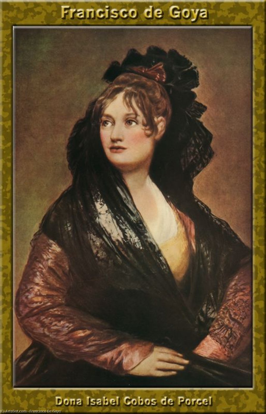 Wikioo.org - The Encyclopedia of Fine Arts - Painting, Artwork by Francisco De Goya - Dona Isabel Cobos de Porcel