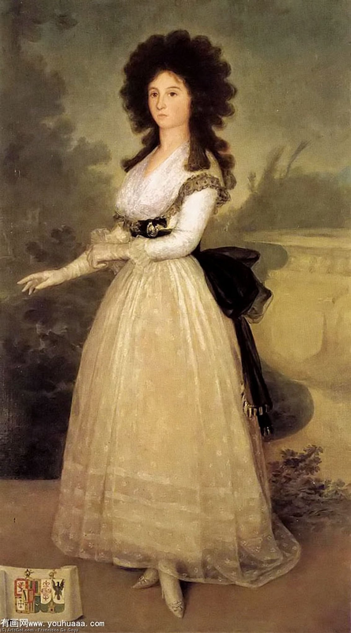 Wikioo.org – L'Enciclopedia delle Belle Arti - Pittura, Opere di Francisco De Goya - dona tadea arias de enriquez