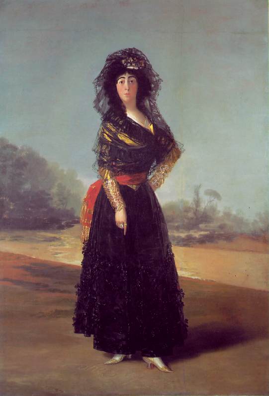 WikiOO.org – 美術百科全書 - 繪畫，作品 Francisco De Goya - 公爵夫人 的  阿尔巴  -   -