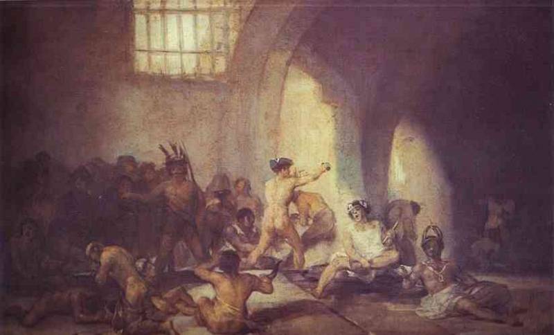 WikiOO.org - Enciklopedija likovnih umjetnosti - Slikarstvo, umjetnička djela Francisco De Goya - the madhouse