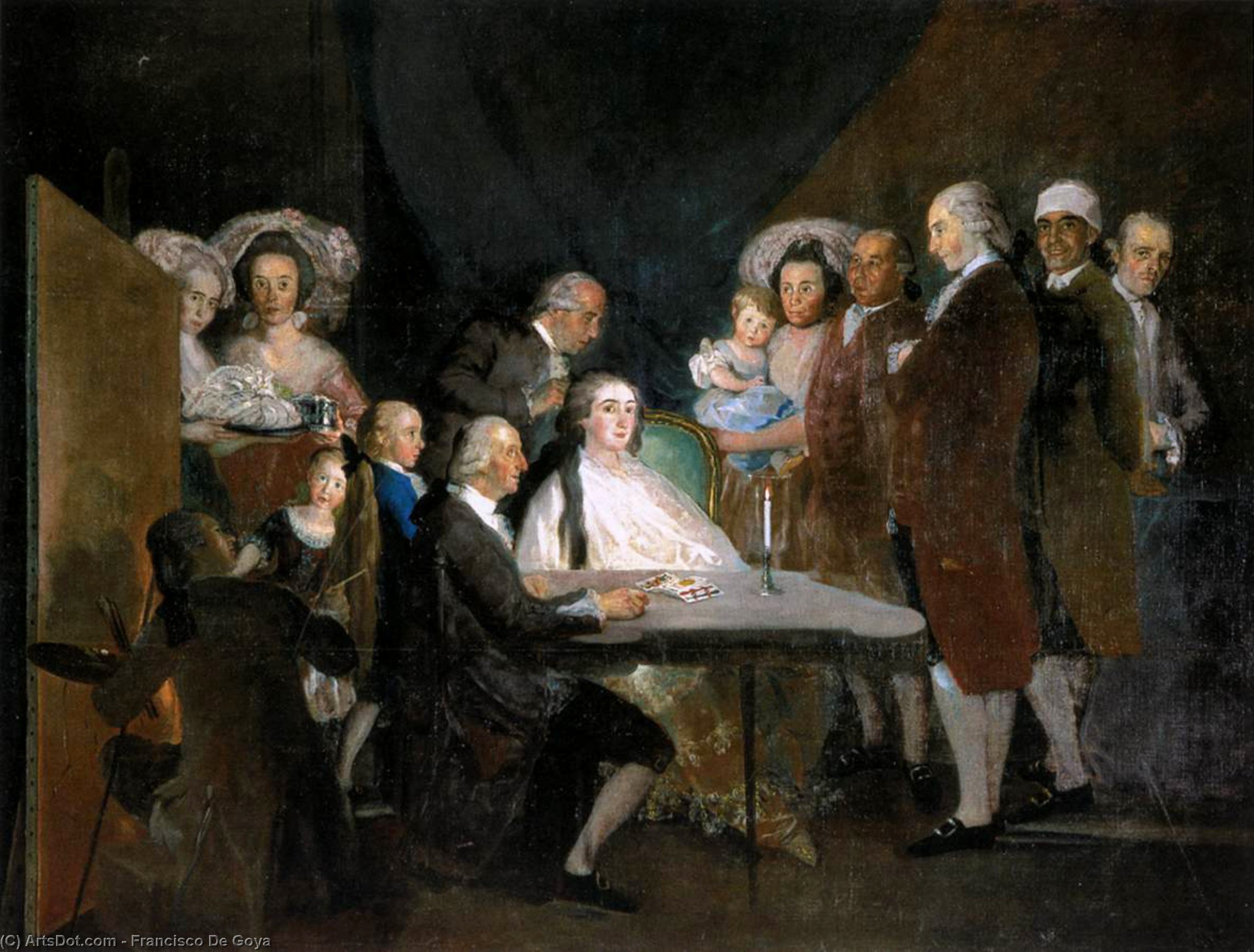 WikiOO.org - 百科事典 - 絵画、アートワーク Francisco De Goya - ファミリー の  ザー  インファンテ  ドン